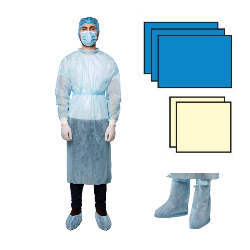 Комплект одягу та покриттів хірургічних №5Б, стерильний, одноразовий,ТМ"АХІЛЛ"